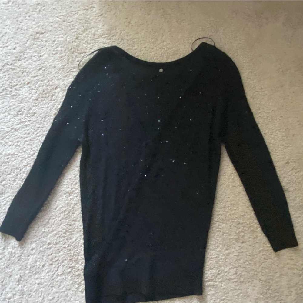 Black sequin Guess sweater size small